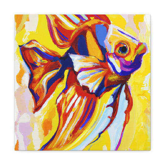 Angelic Fish in Bloom - Canvas