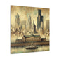 "Seattle's Clockwork Skyline" - Canvas