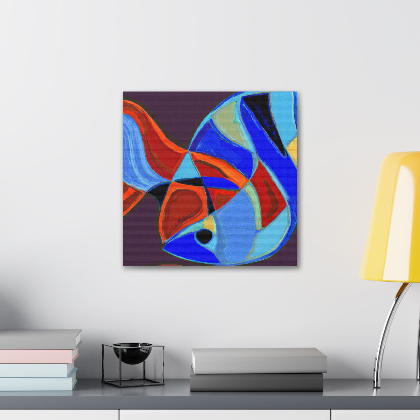 "Rainbow Fish Reflection" - Canvas