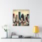 Urban Reflections Unveiled - Canvas