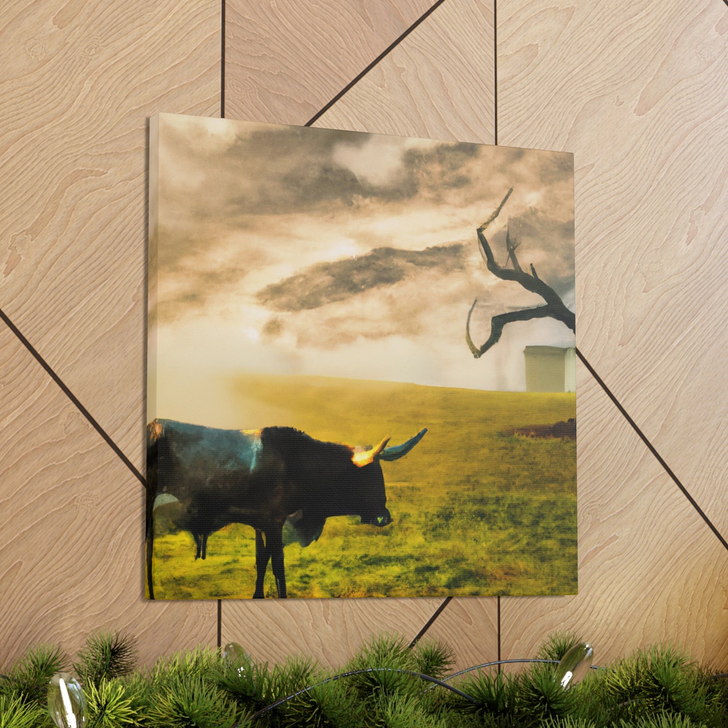 "Longhorn in Surreality" - Canvas