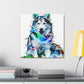 "Huskies in Abstraction" - Canvas