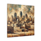 "Cityscape Spectrum Kansas" - Canvas