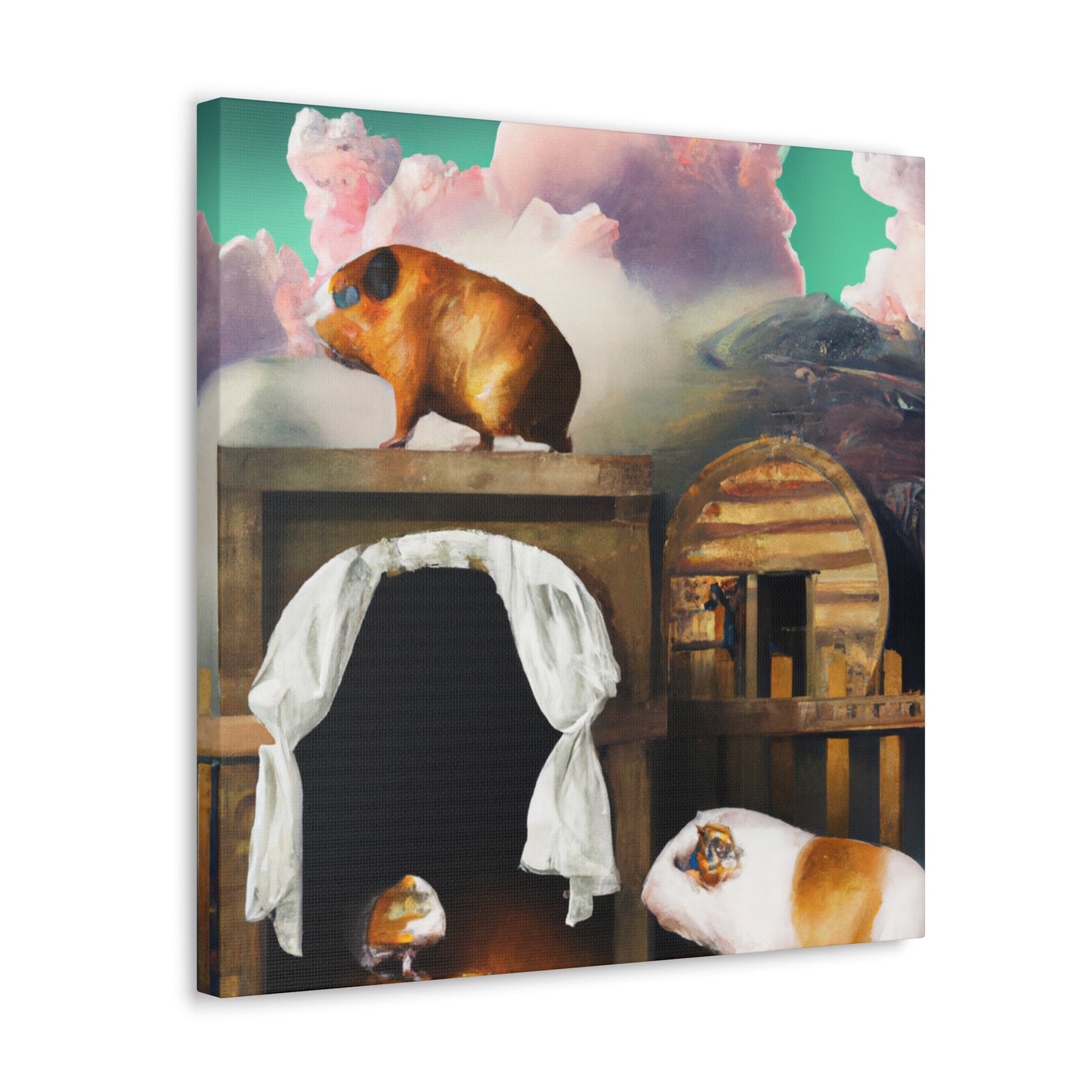 "Guinea Pig Dreamscape" - Canvas