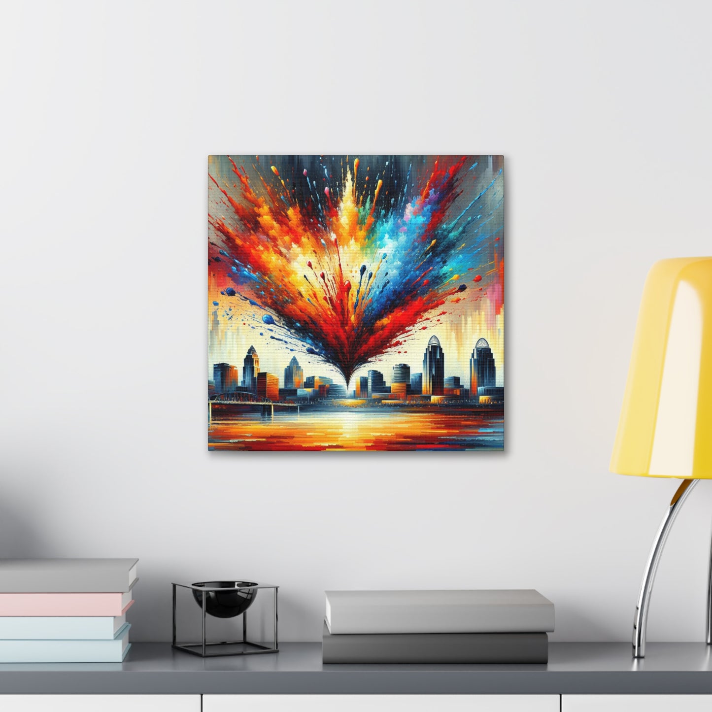 "Radiant Cincinnati Skies" - Canvas