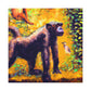 "Chimp Impressionism Scene" - Canvas