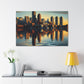 "Cityscape Serenade: Boston" - Canvas