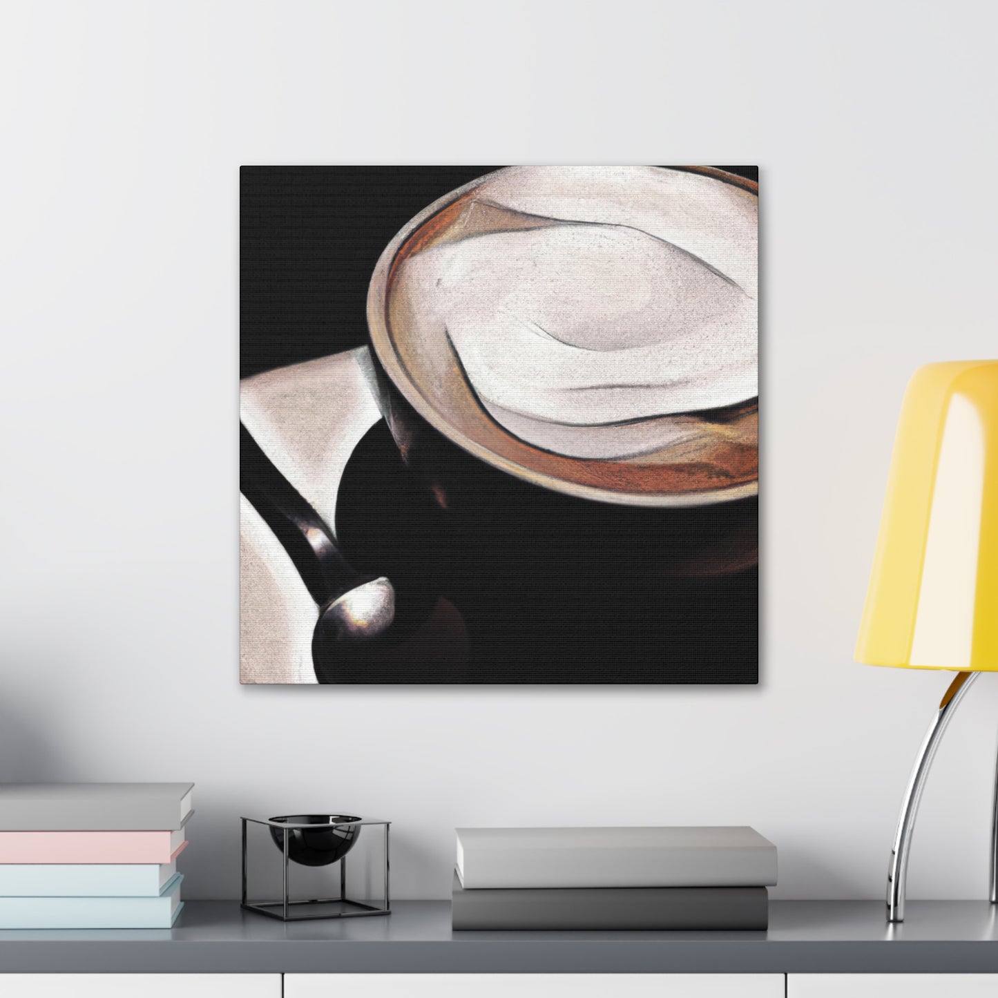 "Cappucino Landscape Delight" - Canvas