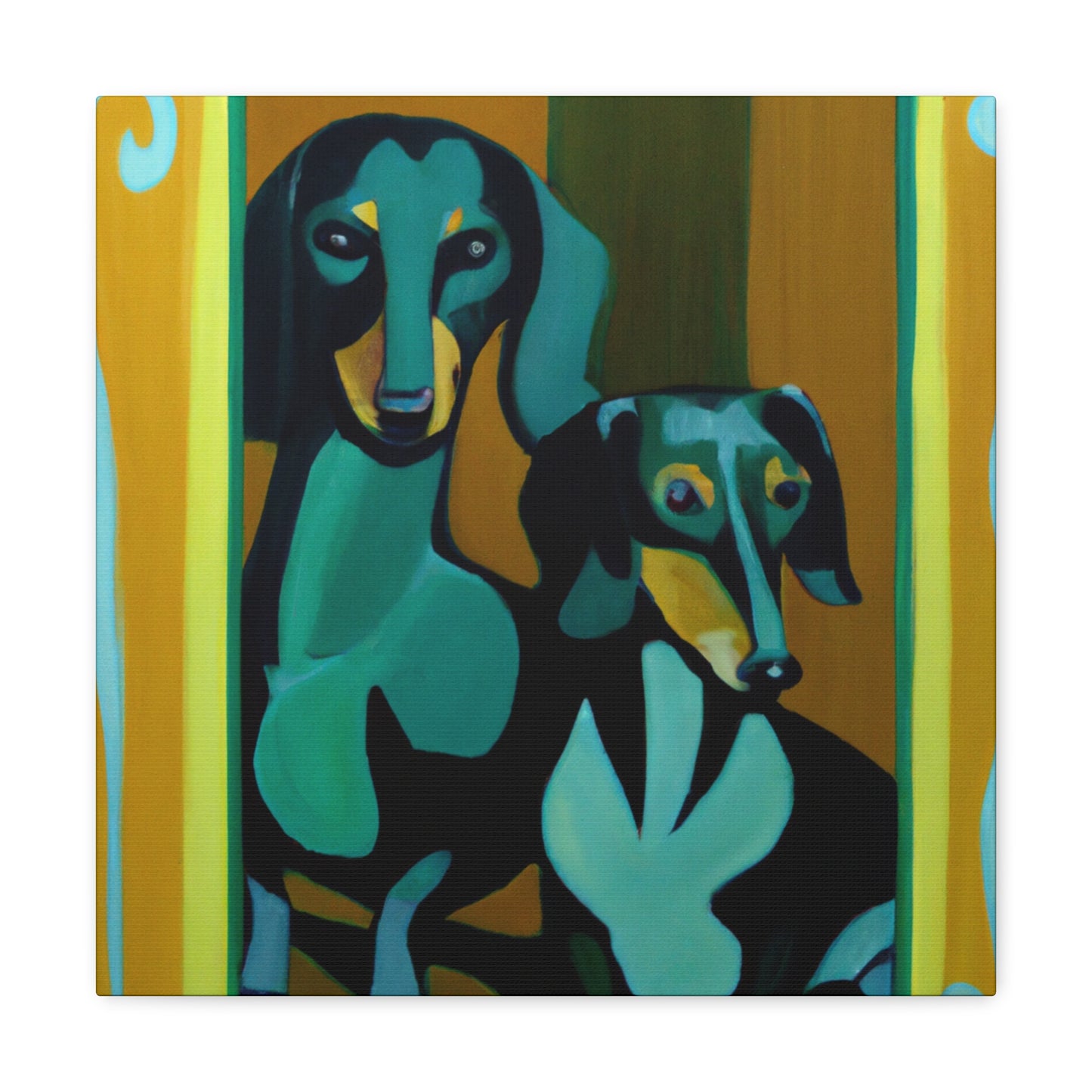 "Puppy Pal Dachshund" - Canvas