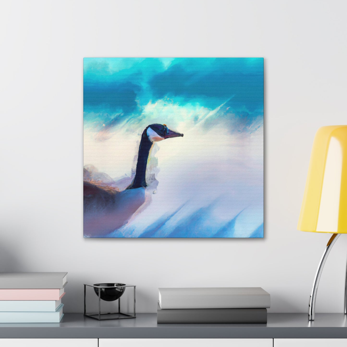 "Geese in Flight Painting" - Canvas