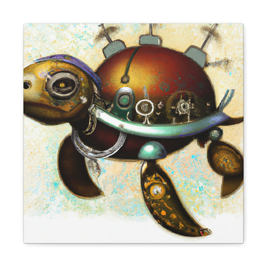 "A Steamy Turtle Journey" - Canvas