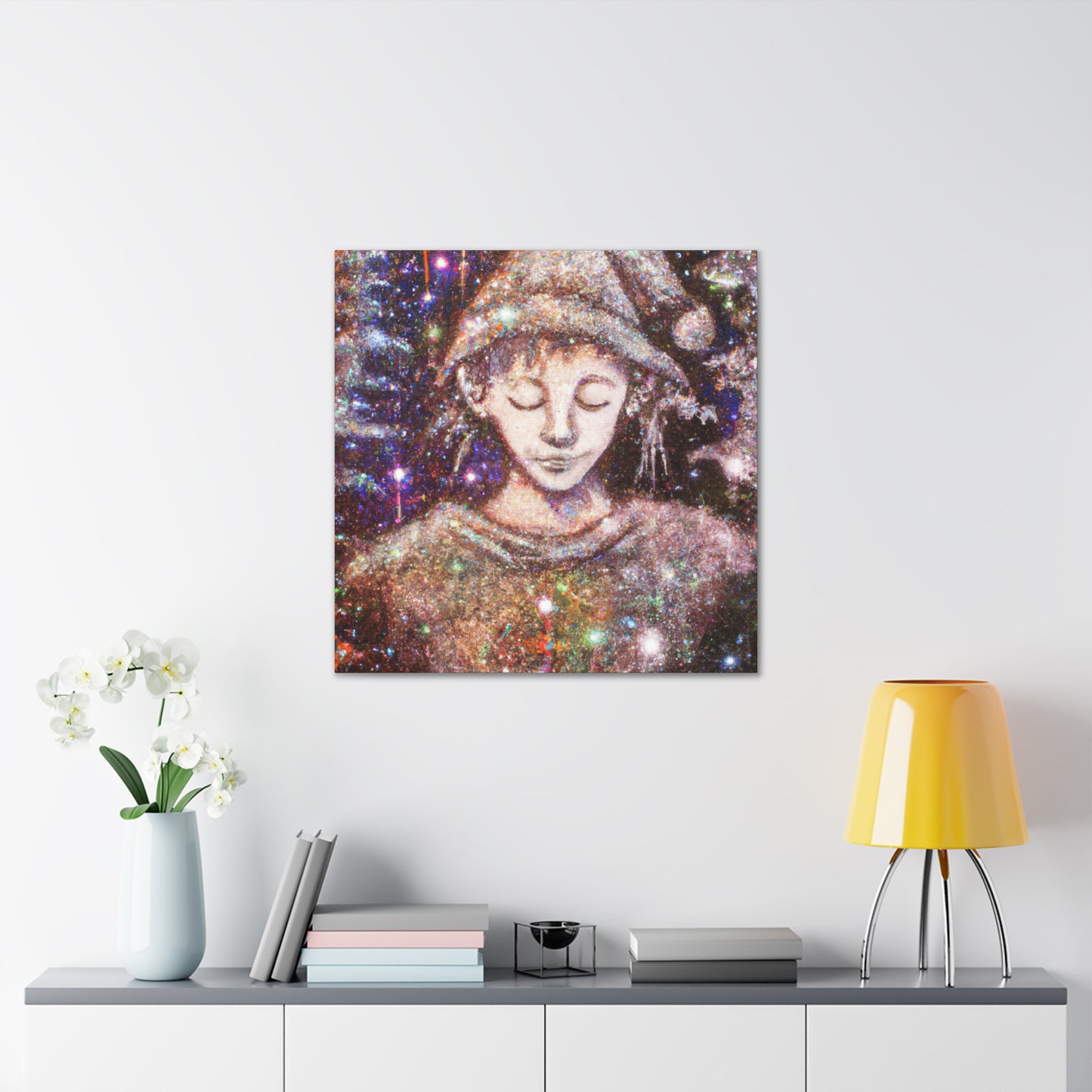 Elf in Pointillism - Canvas