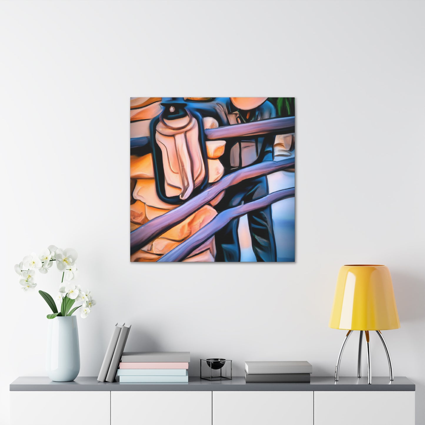 "Hitching Post Serendipity" - Canvas