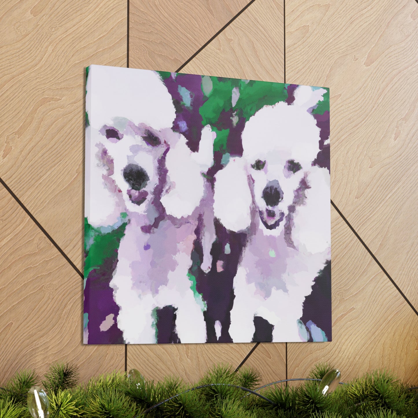 Poodle in Impressionism - Canvas