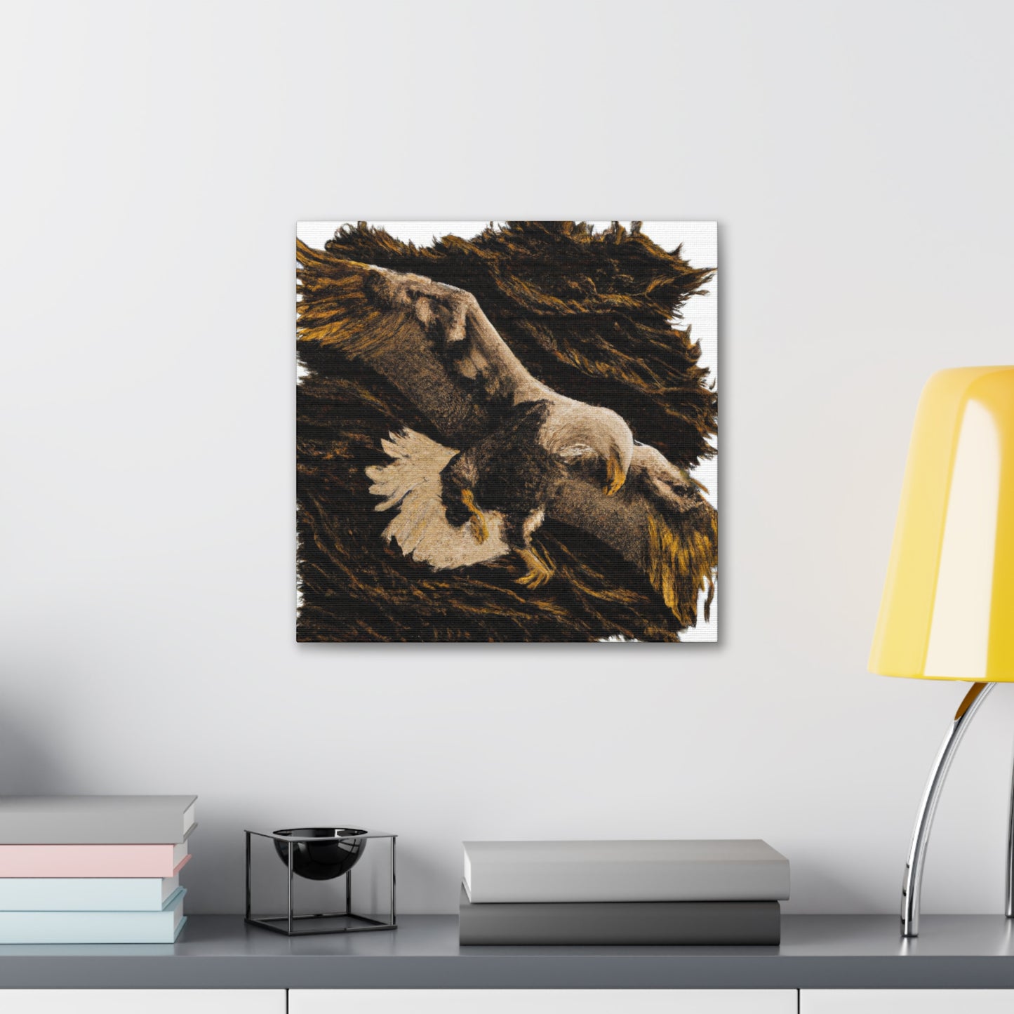 "Bald Eagle in Baroque" - Canvas