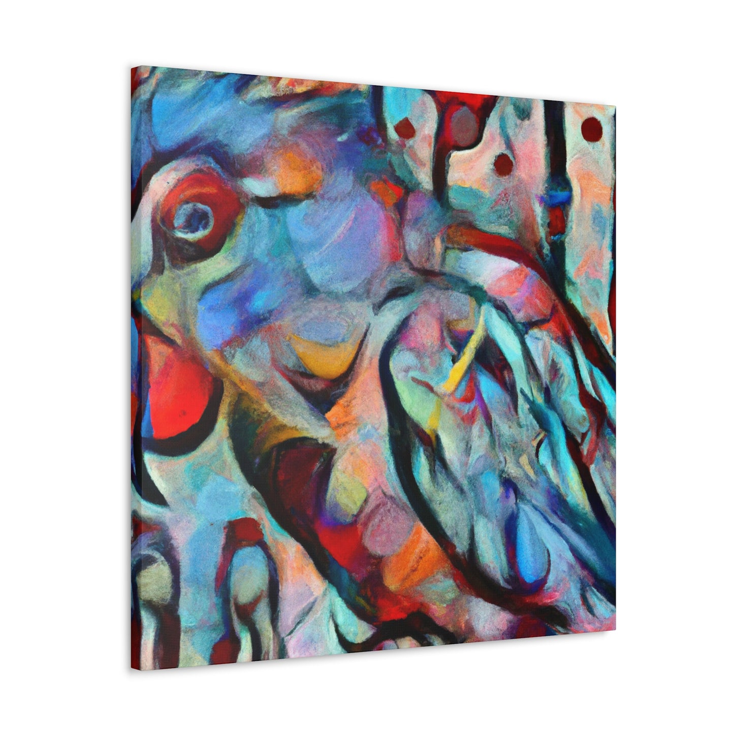 Pionus In Abstraction - Canvas