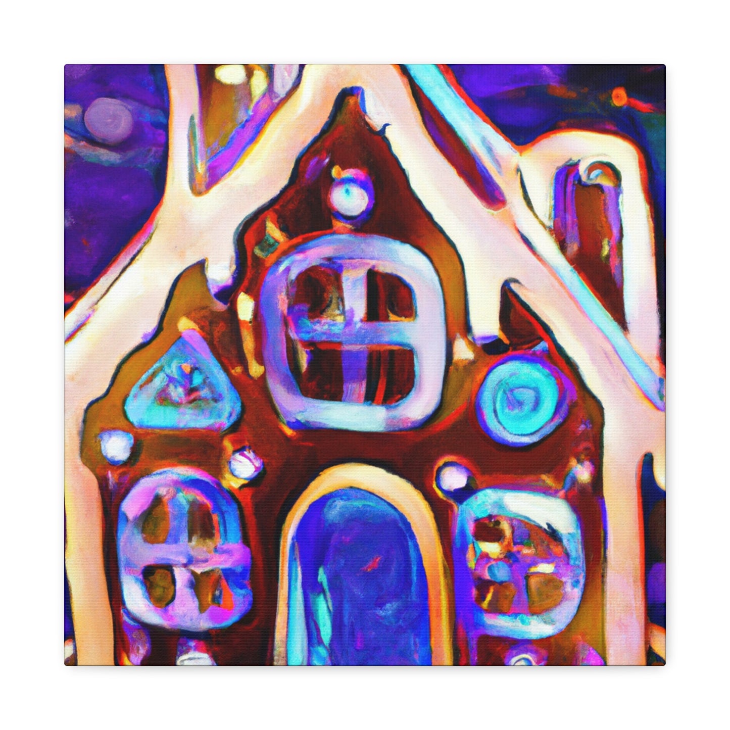 Gingerbread Home Dreaming - Canvas