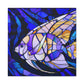 Aquatic Art Deco Angel - Canvas