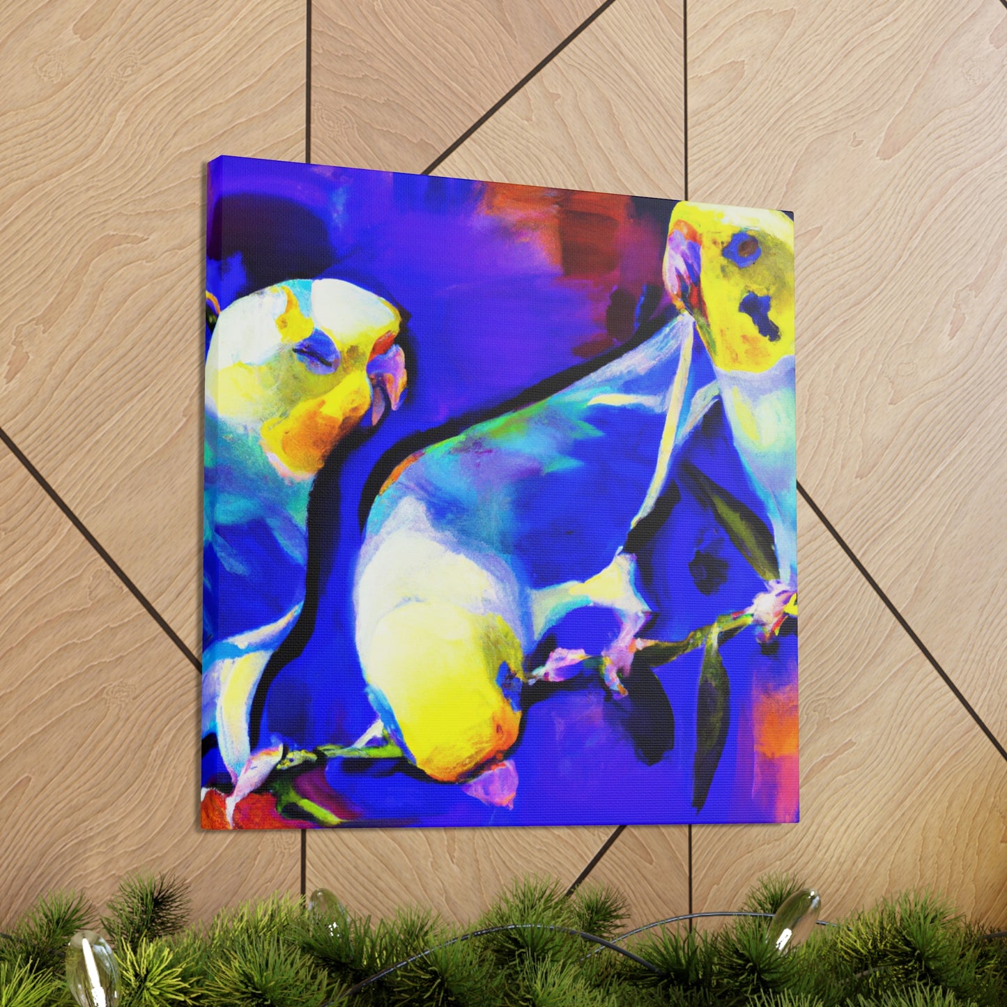 Budgies in Dreamland - Canvas