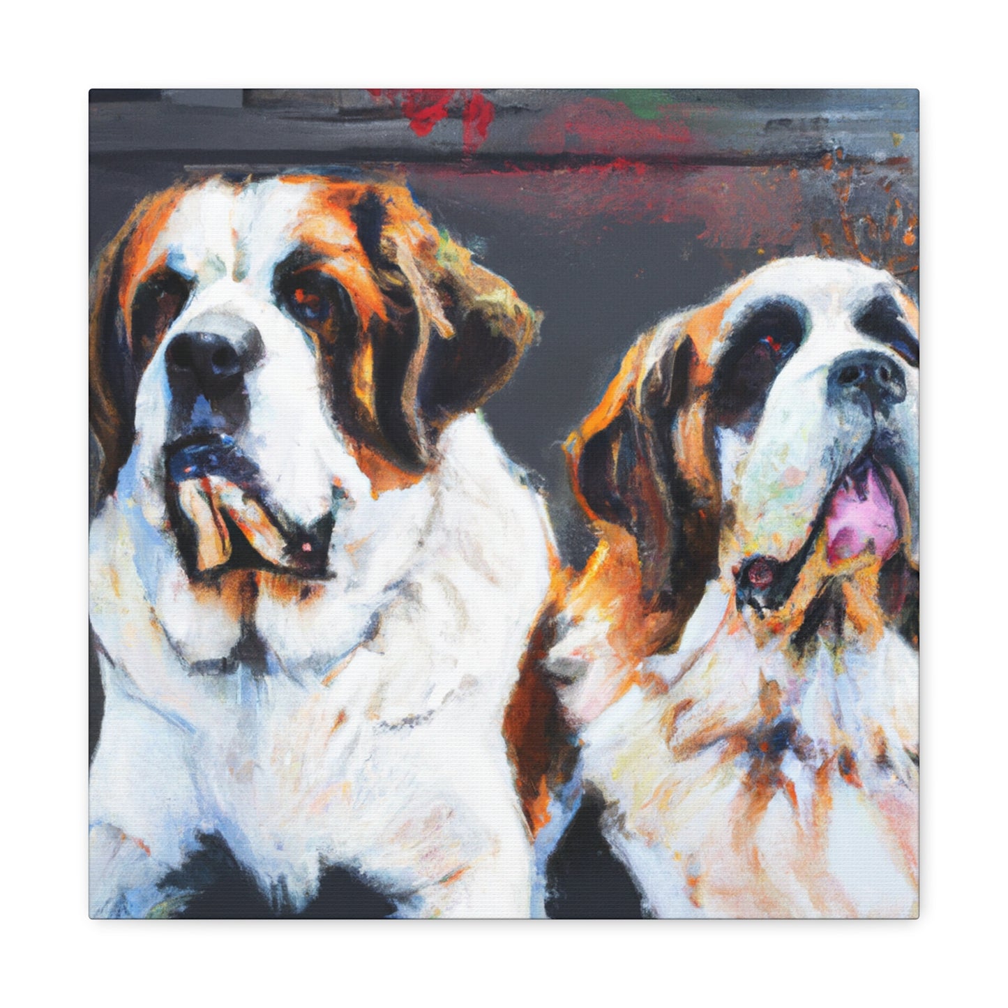 Saint Bernard Blessing - Canvas