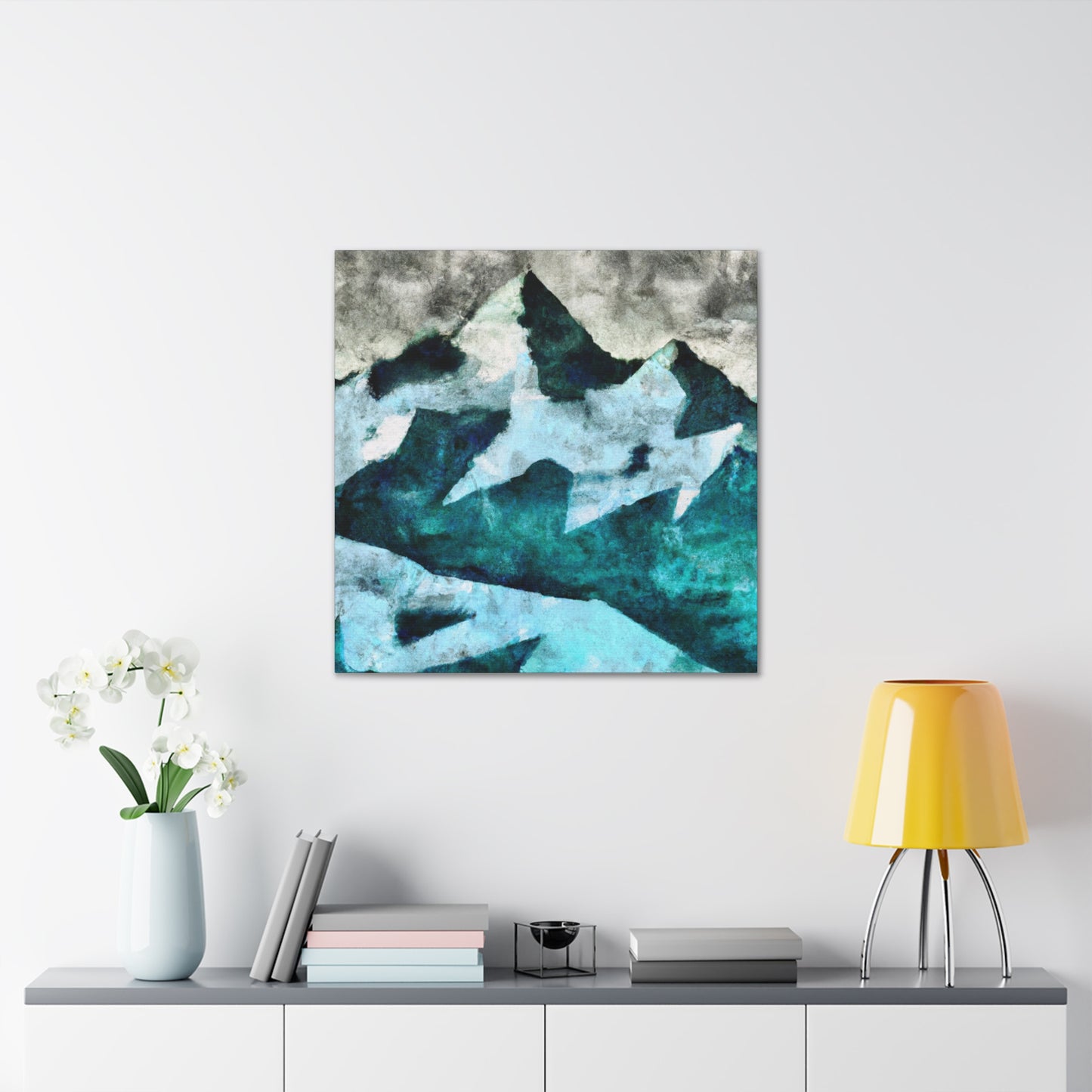 "Glaciers in Moonlight Shine" - Canvas