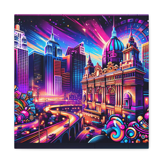 High Stakes Cityscape - Canvas