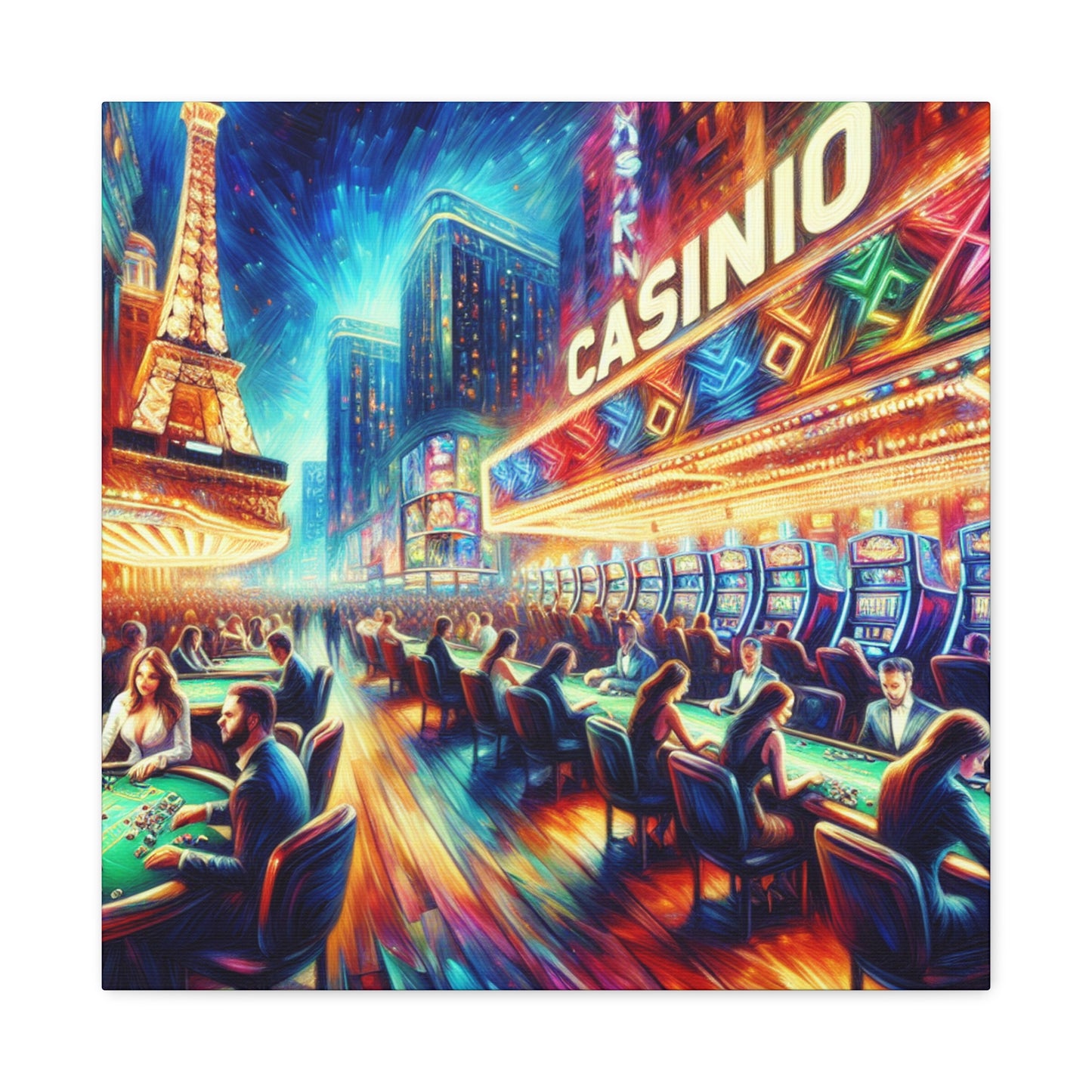 "Ethereal Casino Euphoria" - Canvas