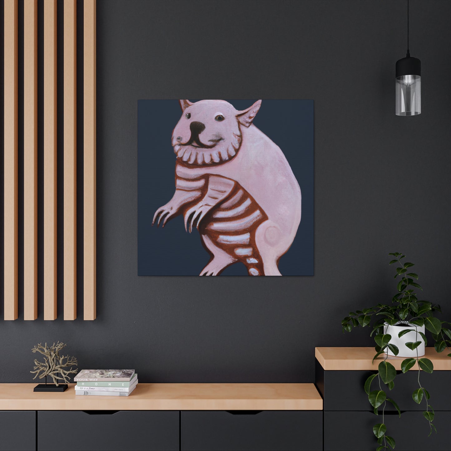 "Wombat's Winter Wonderland" - Canvas