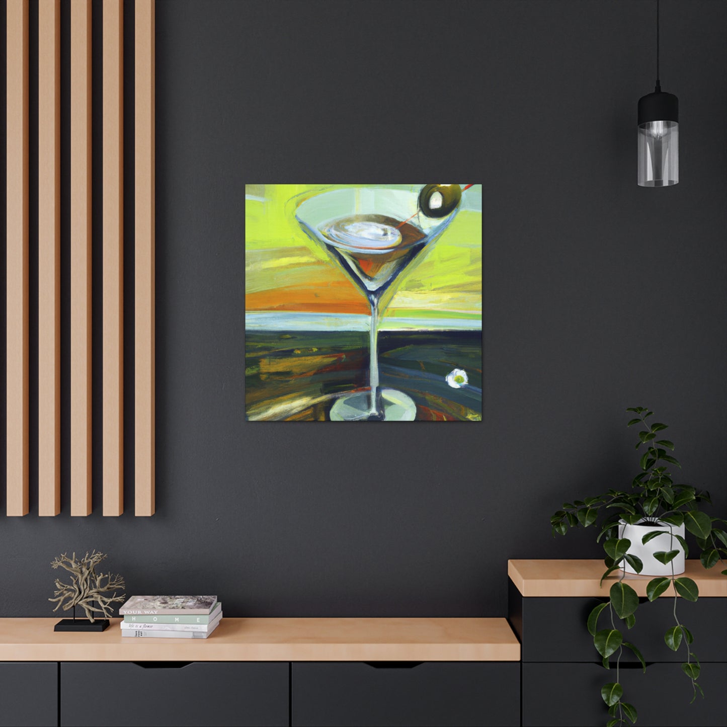 Martini Landscape Splendor - Canvas