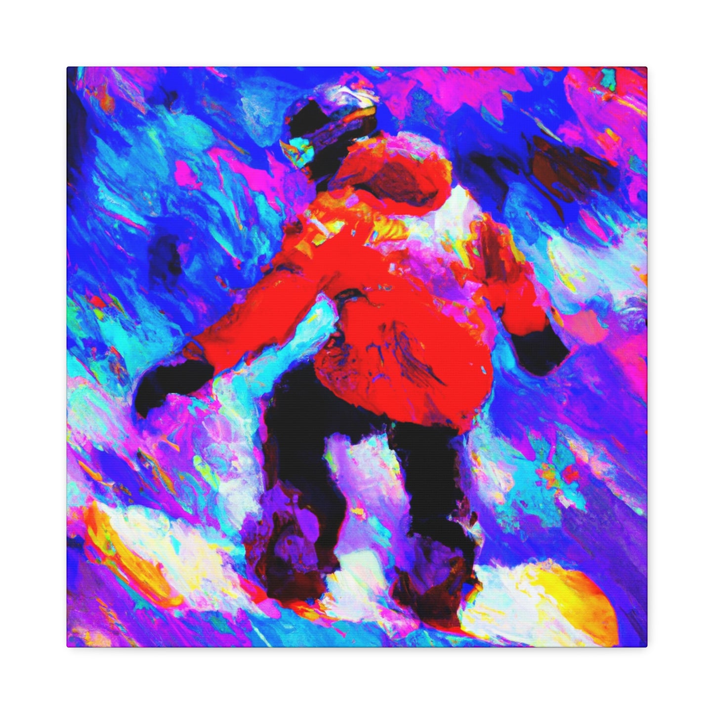 Snowboarding on Ice - Canvas