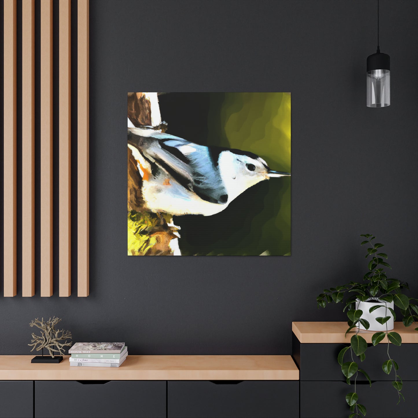 "White Breasted Nuthatch" - Canvas