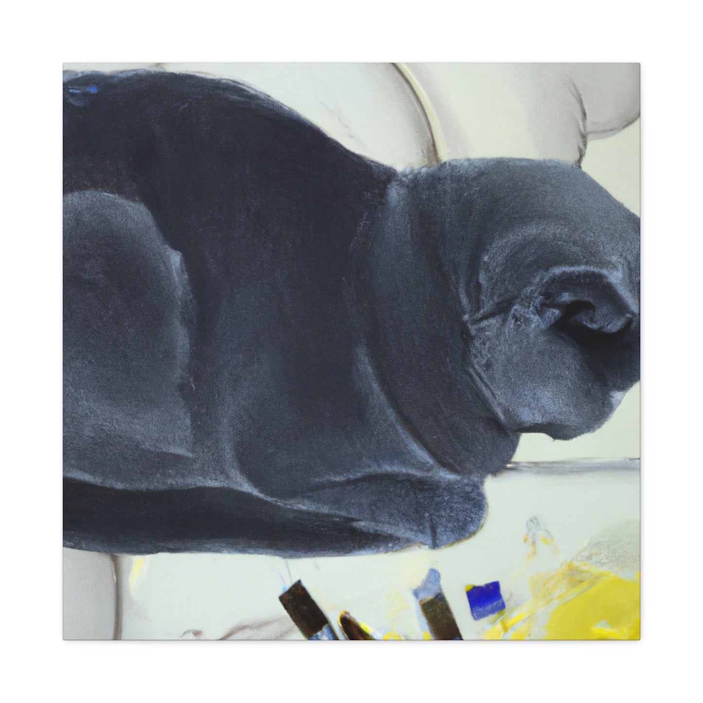 "British Shorthair Solitude" - Canvas