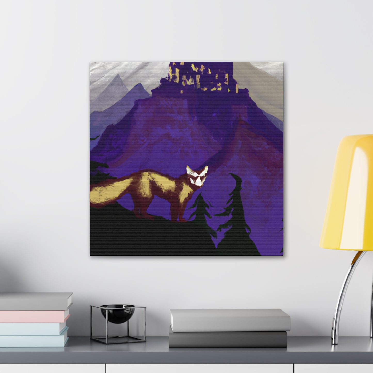 Marten in Moonlight Glow - Canvas