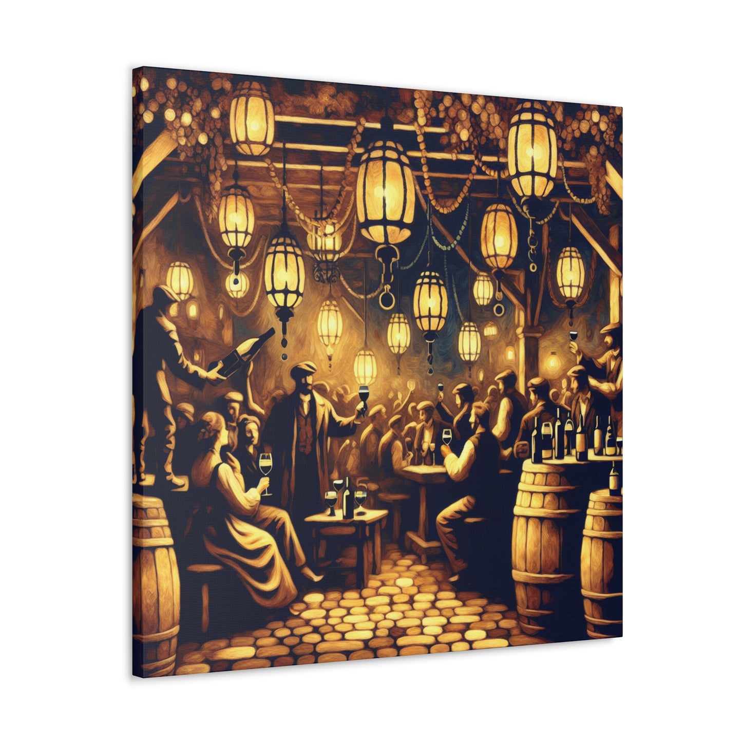 "Whimsical Wine Soiree" - Canvas