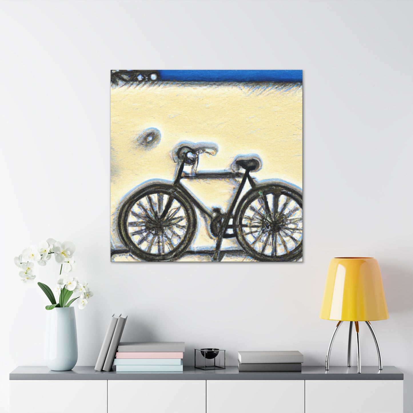 "Wheel of Reflection Bicycle" - Canvas