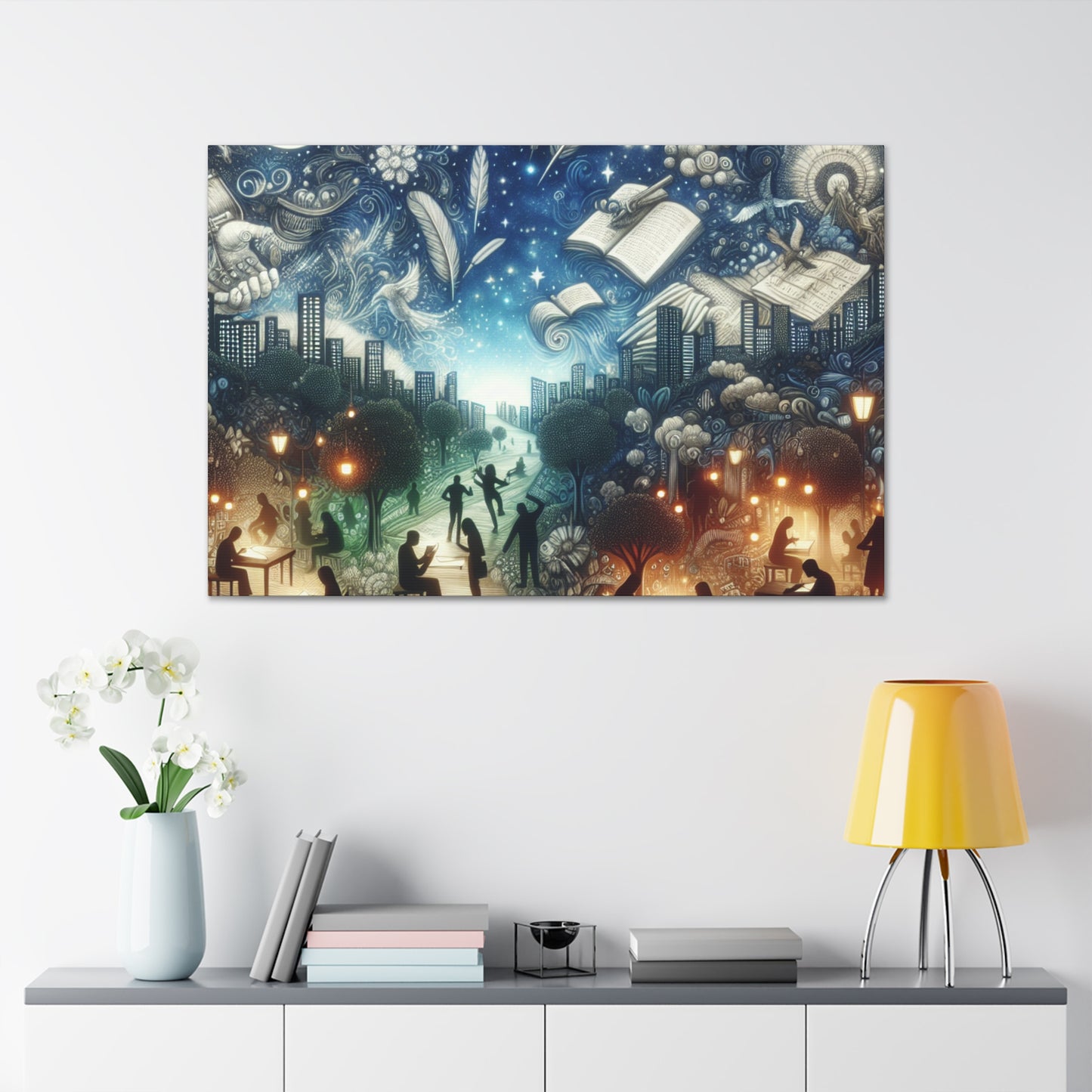 Literary Luminary Labyrinth - Canvas