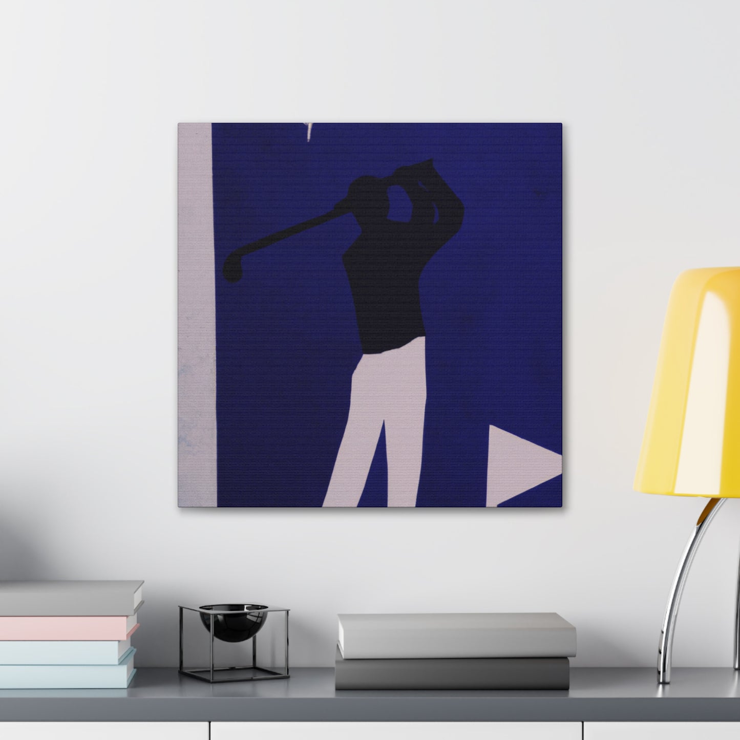 Golfing in Monochrome - Canvas