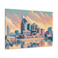 "Nashville's Melodic Elegance" - Canvas