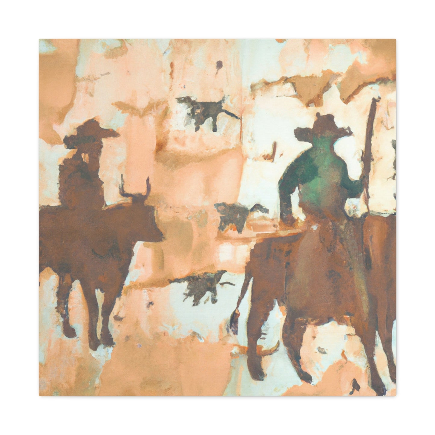 Driving Cattle Home - Canvas