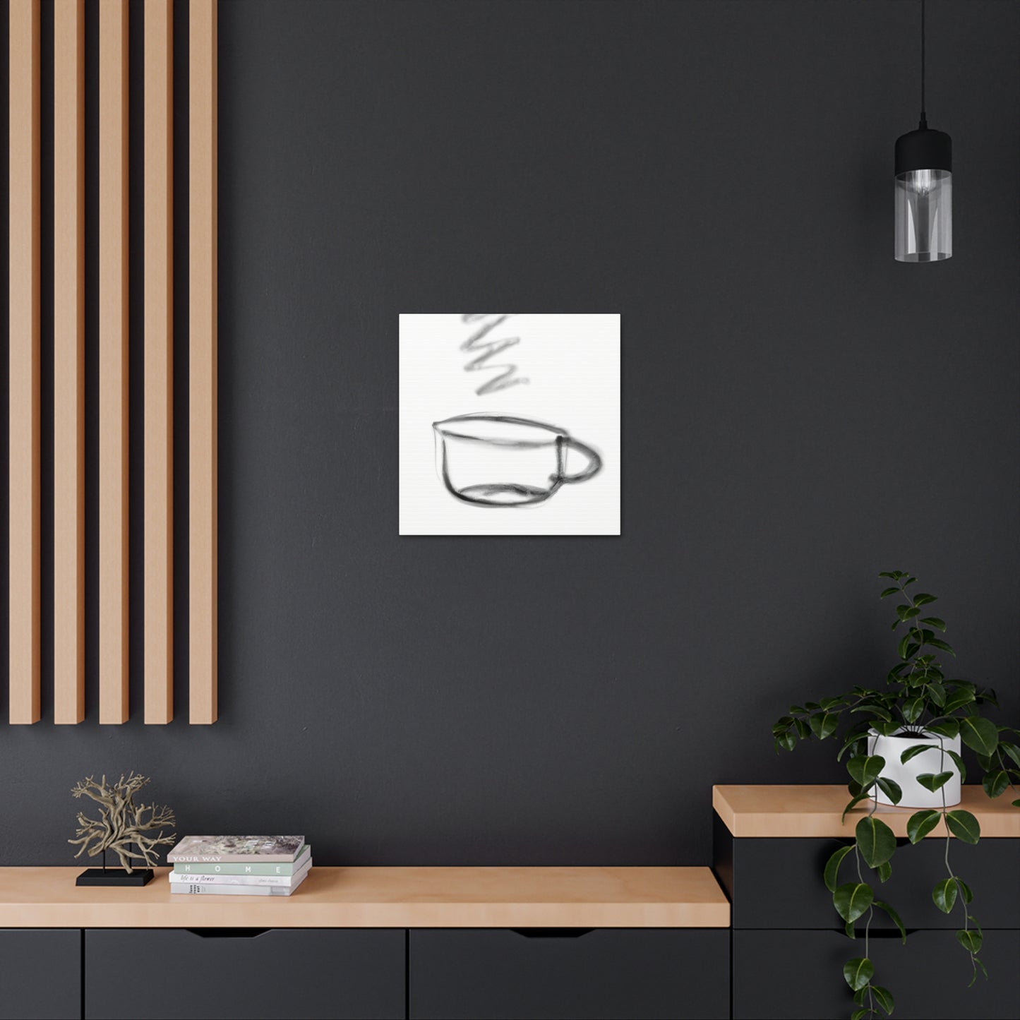 Coffee Cup Minimalism - Canvas