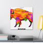 "Bison in Technicolor" - Canvas