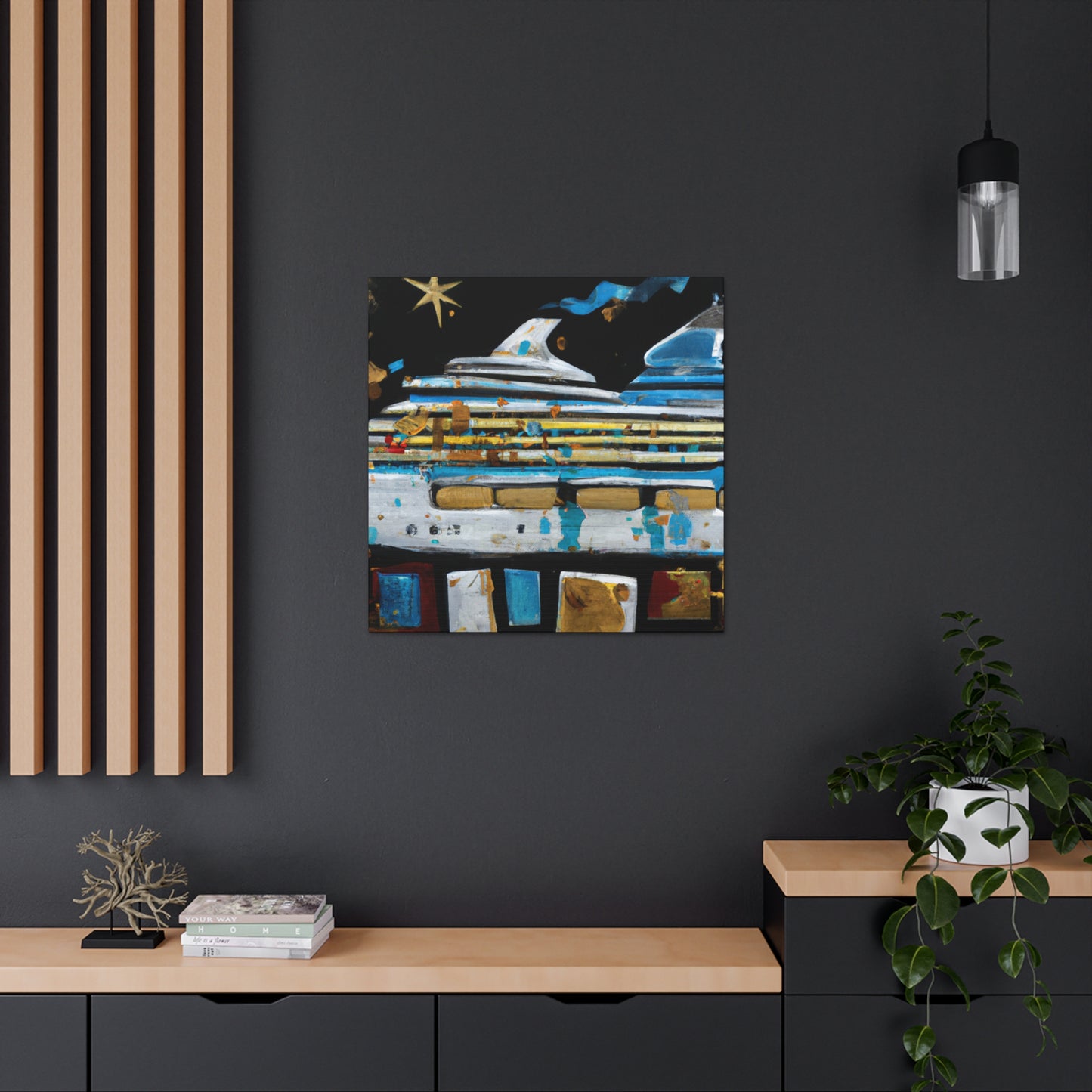 Cruise Ship Paradise. - Canvas