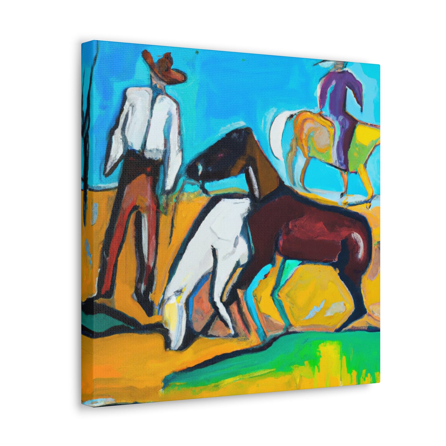 Horses in the Meadow - Canvas