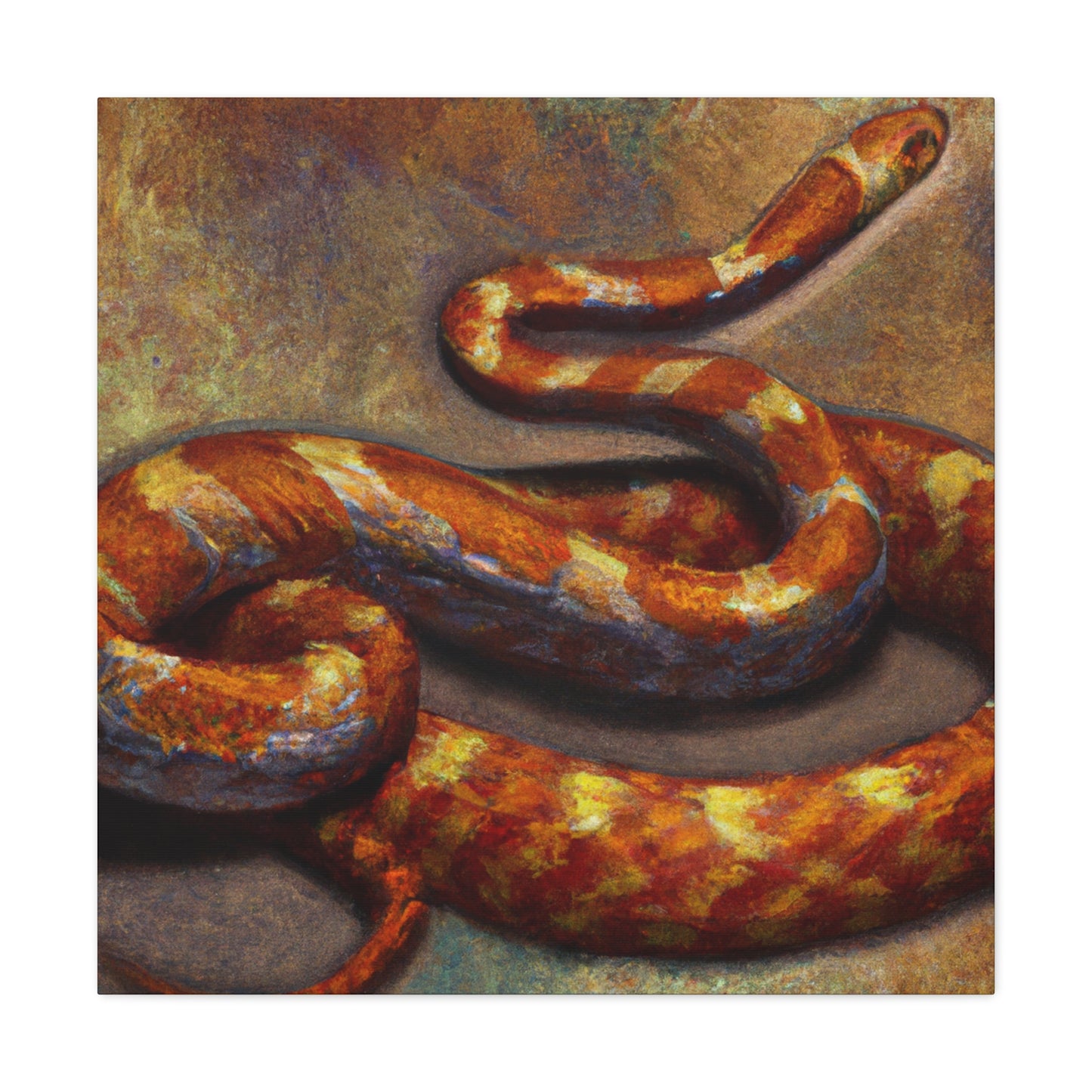 "Corn Snake Emergence" - Canvas