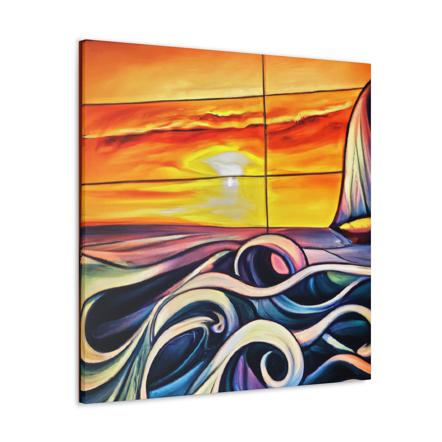 "Ocean Sunrise Splendor" - Canvas