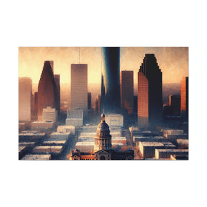 "Urban Luminescence: Houstonscape" - Canvas