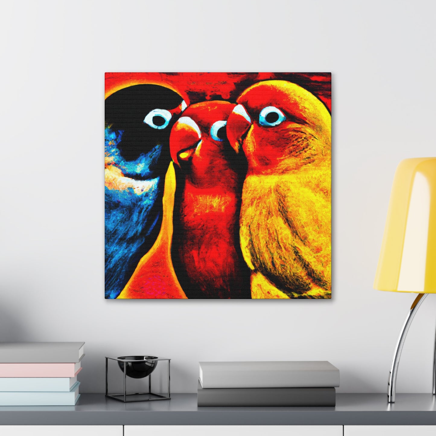 Loving Birds Together - Canvas