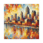 City in Vivid Hues - Canvas