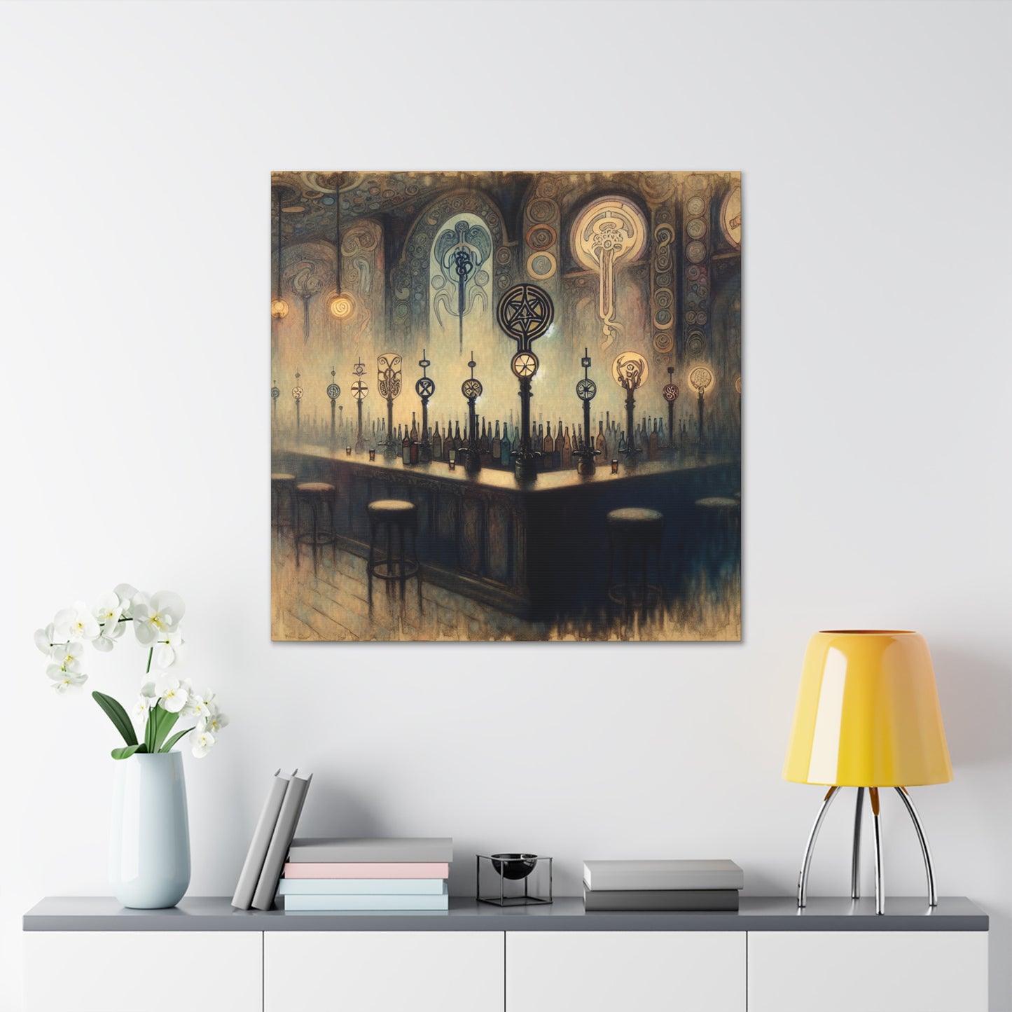 Ethereal Gilded Twilight - Canvas