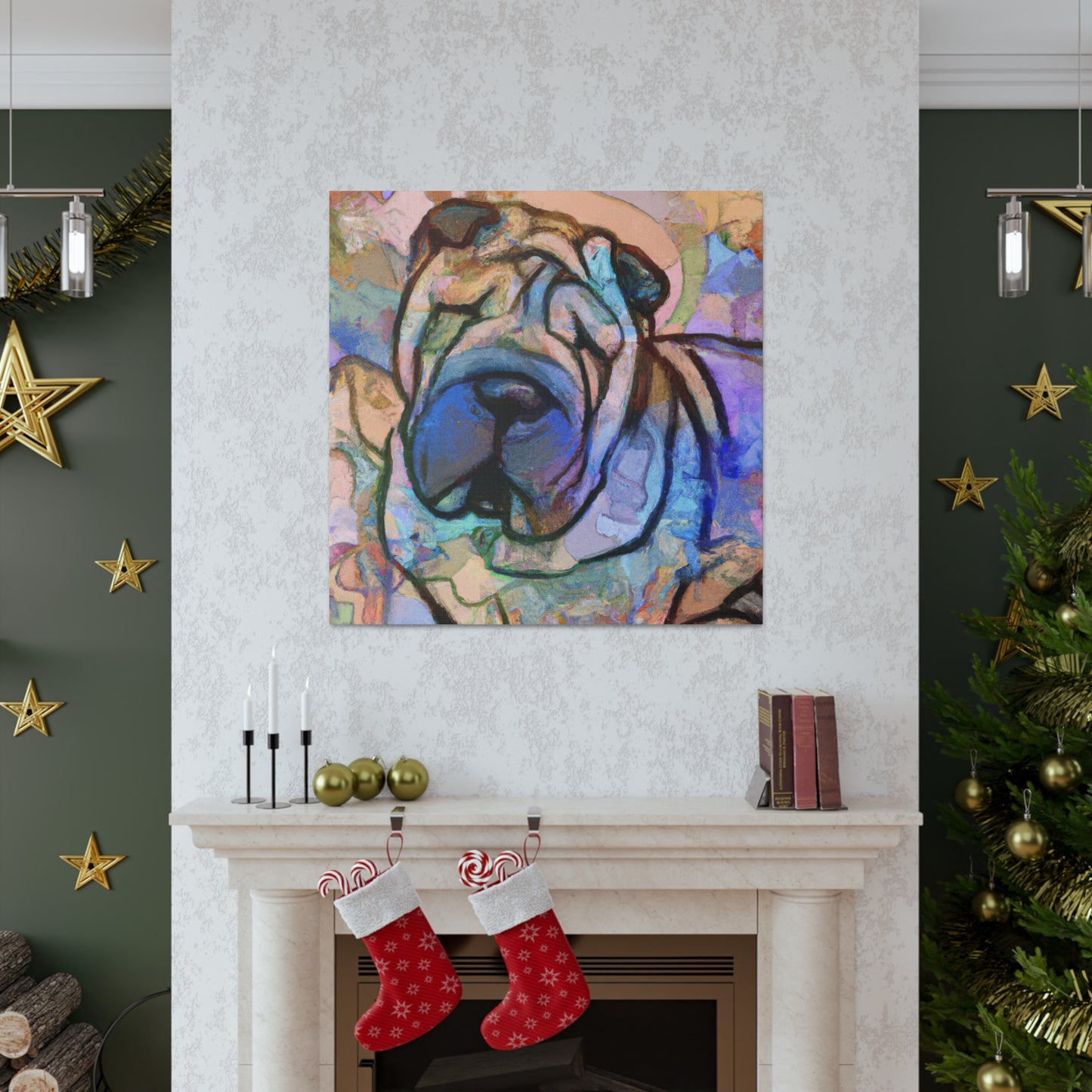 Shar Pei Expressionism - Canvas